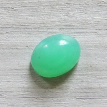 Chrysopras Tanzánie, minikabošon č.5