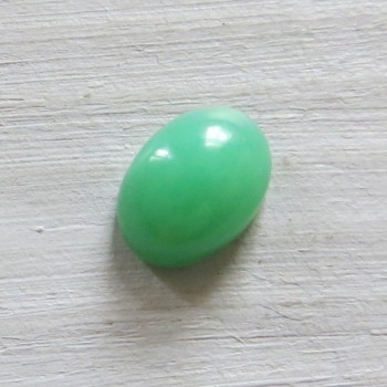 Chrysopras Tanzánie, minikabošon č.8