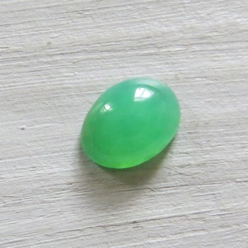 Chrysopras Tanzánie, minikabošon č.10