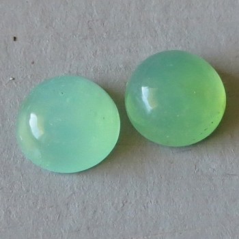 Chrysopras Tanzánie, kabošony pár č.5