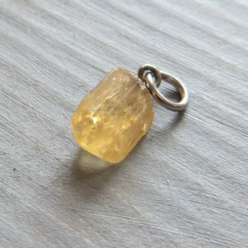 Přívěsek -sur. Topaz imperial + chir.ocel č. 08