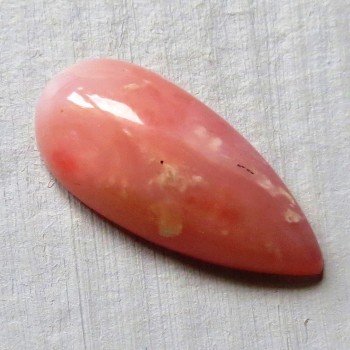 Růžový opál Peru, kabošon č.A19