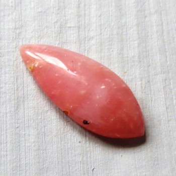 Růžový opál Peru, kabošon č.A21