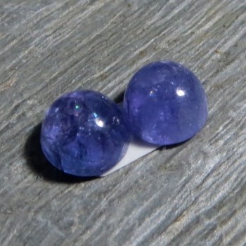 Tanzanit, 6mm - náušnicový pár č.8