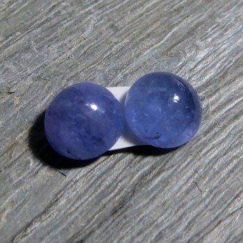 Tanzanit, 6.5 mm -náušnicový pár č.10