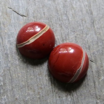 Červený jaspis 10mm, JAR, pár č.4