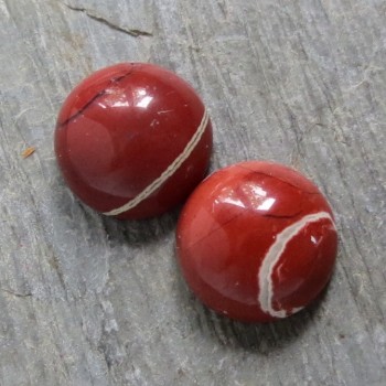 Červený jaspis 10mm, JAR, pár č.7