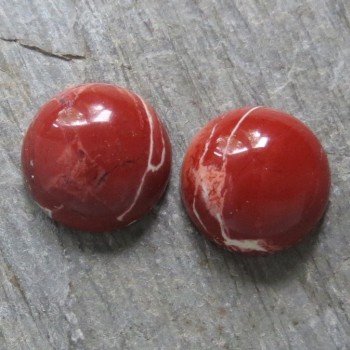 Červený jaspis 10mm, JAR, pár č.8