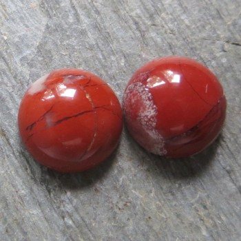 Červený jaspis 10mm, JAR, pár č.9