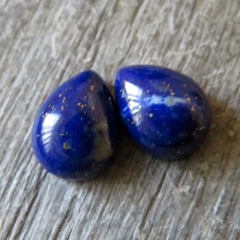 Lapis lazuli, 8x10 mm, pár č.5