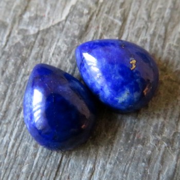 Lapis lazuli, 8x10 mm, pár č.6