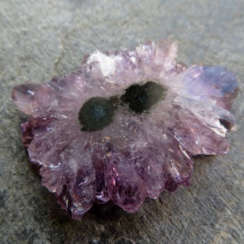 Amethyst stalactite, cut no
