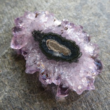 Amethyst stalactite, cut no