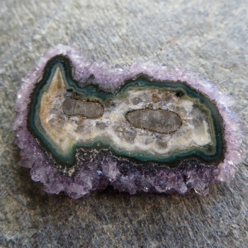Amethyst stalactite, cut no