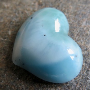 Larimar, kabošon srdíčo  č.40