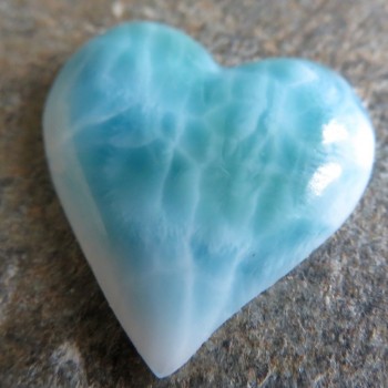 Larimar, kabošon srdíčko  č.41