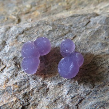 Třpytivý Grape Chalcedon Indonésie pár č.4