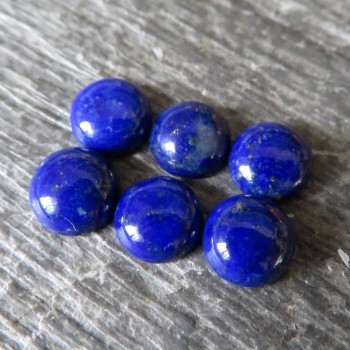 Lapis lazuli kabošon, kulatý 6 mm  