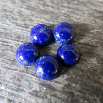 Lapis lazuli kabošon, kulatý 5mm  