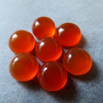 Karneol přírodní, zářivě oranžový 6mm, 1 ks