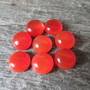 Karneol přírodní, červeno oranžový 8 mm, 1 ks