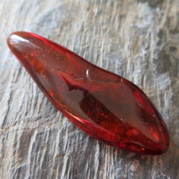 Red Natural Amber, Lithuania, No.3