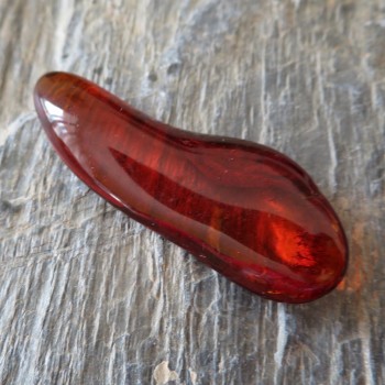 Red Natural Amber, Lithuania, No.4
