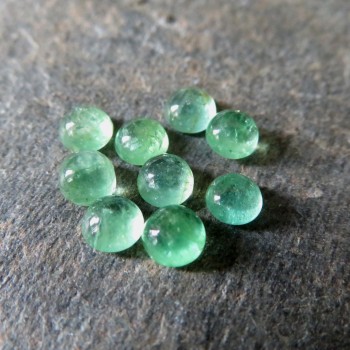 Darker emerald Zambia, mini wheel 3.5 mm, 1pc