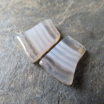 Krajkový chalcedon destičky, set č.7
