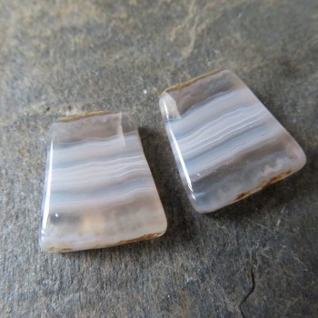 Krajkový chalcedon destičky, set č.8