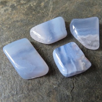Modrý chalcedon destičky, set č.14