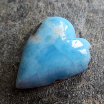 Larimar, kabošon srdíčko  č.1