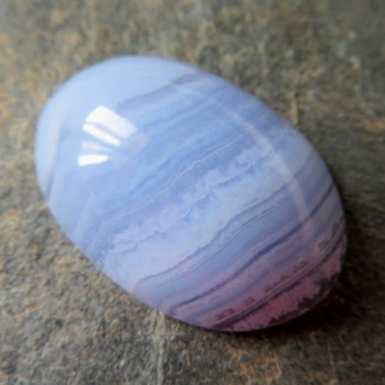 Extra Modrý chalcedon, kabošon č.M2