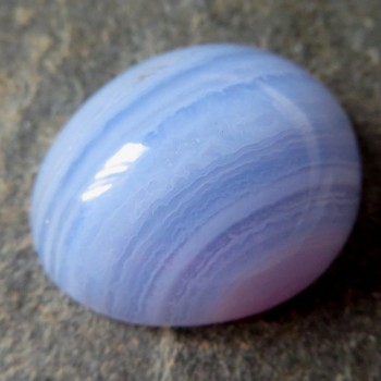 Extra Modrý chalcedon, kabošon č.M3