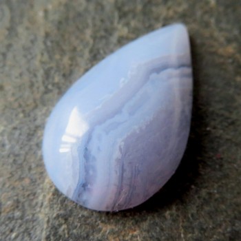 Extra Modrý chalcedon, kabošon č.M5