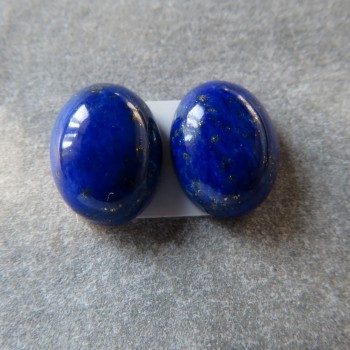 Lapis lazuli kabošon, 9x7mm, pár č.2  