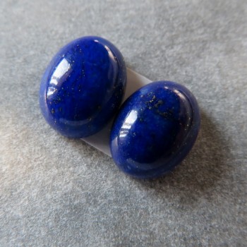 Lapis lazuli kabošon, 9x7mm, pár č.3  