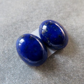 Lapis lazuli kabošon, 9x7mm, pár č.8  