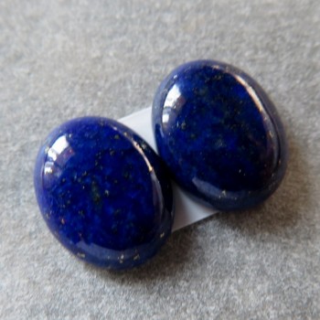 Lapis lazuli kabošon, 10x8mm, pár č.9  