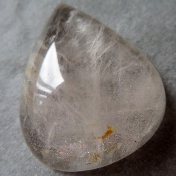 Růžový (šampaň) Topaz Ukrajina, velký kabošon č.4
