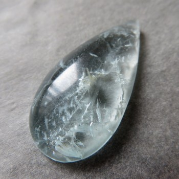 Přírodní Modrý topaz kabošon č.6