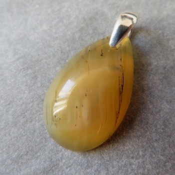 Medový silk opál s kočičím okem, přívěsek D13