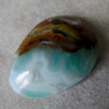 Gem silica,  Peru, kabošon č.19