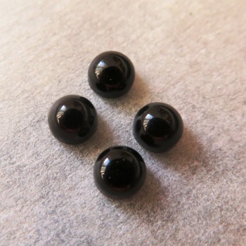 Onyx mini kabošon kulatý -  4 mm, 1ks