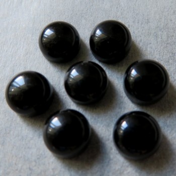 Onyx mini kabošon kulatý -  7 mm, 1ks