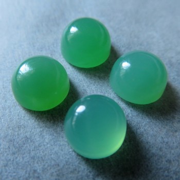 Natural Tanzania Chrysoprase, mini cabochon-8mm