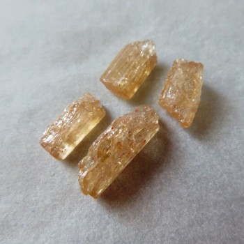Imperial topaz, krystalky, set č.1