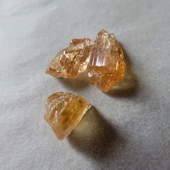 Imperial topaz, krystalky, set č.4