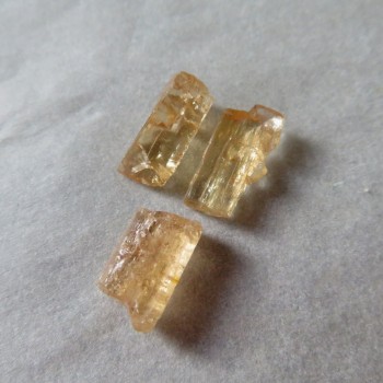 Imperial topaz, krystalky, set č.6