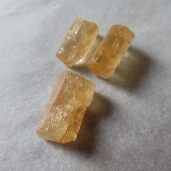 Imperial topaz, krystalky, set č.7